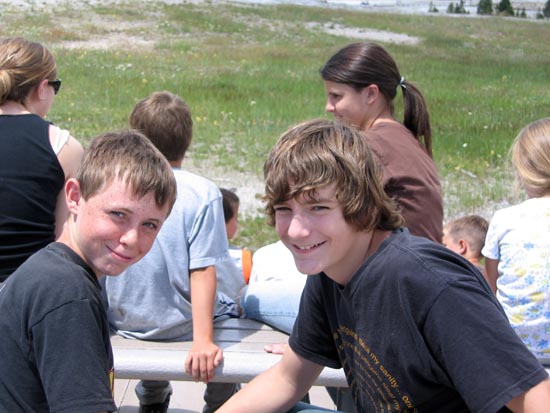 2006 family reunion in Yellowstone National Park